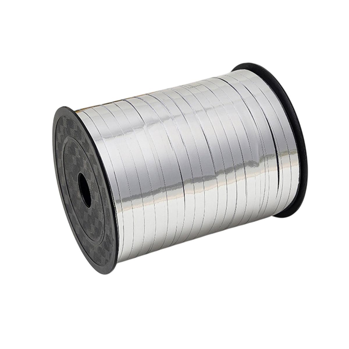 5mm Balloon Ribbon Curling Party String Gift Wrap Decoration Birthday Wedding - Bright-Silver 15