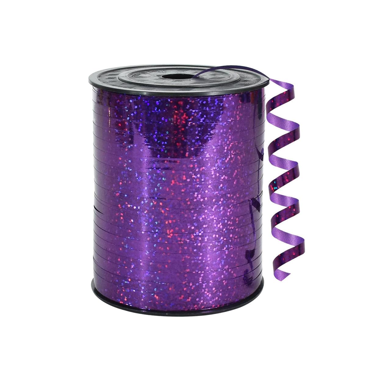 5mm Balloon Ribbon Curling Party String Gift Wrap Decoration Birthday Wedding - Laser-Purple 11