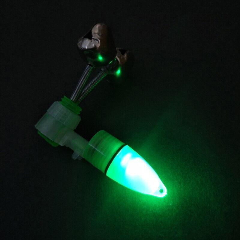 10Pcs LED Night Fishing Bite Alarm Bells Clip-on Rod Tip Lights 3