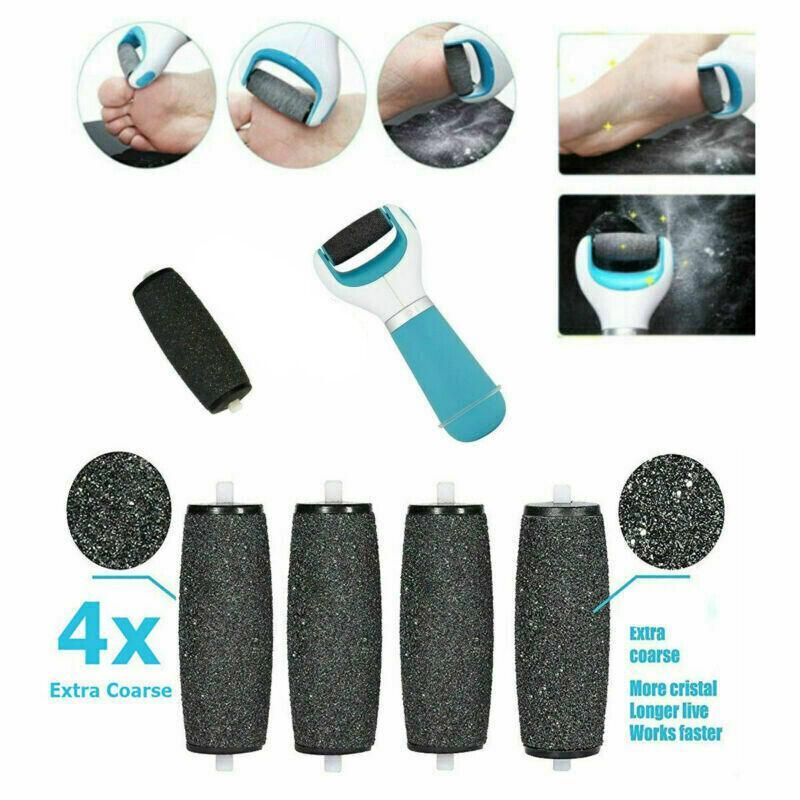 4PCS Extra Coarse Roller Heads for Electric Foot File Callus Remover Refill 3