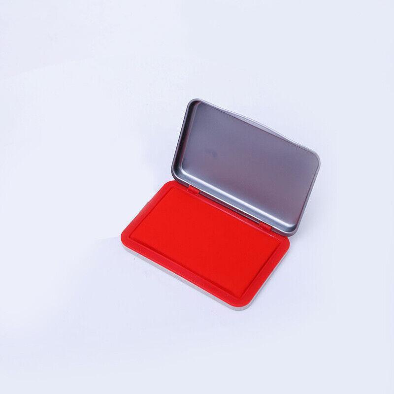 Ink Pad for Rubber Stamps and Fingerprint Crafts Non Toxic Ink for Office and DIY Use - Red 5