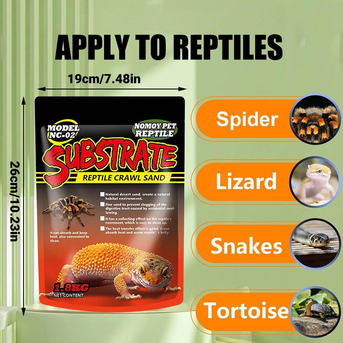 Pet Sand for Tortoises Snakes Lizards Spiders Multi-colour Reptile Habitat Decor - Yellow 3