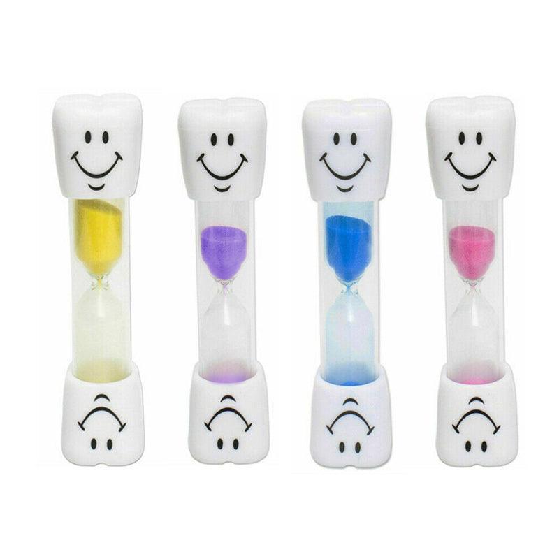 3-Minute Hourglass Sand Timer Smiley Face Clock for Brushing or Kitchen Use - Purple
