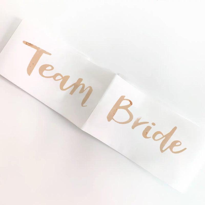 Bridal Party Sash Rose Gold Bride Bridesmaid Maid Honour Mother Hens Night Wear - Bride To Be 5