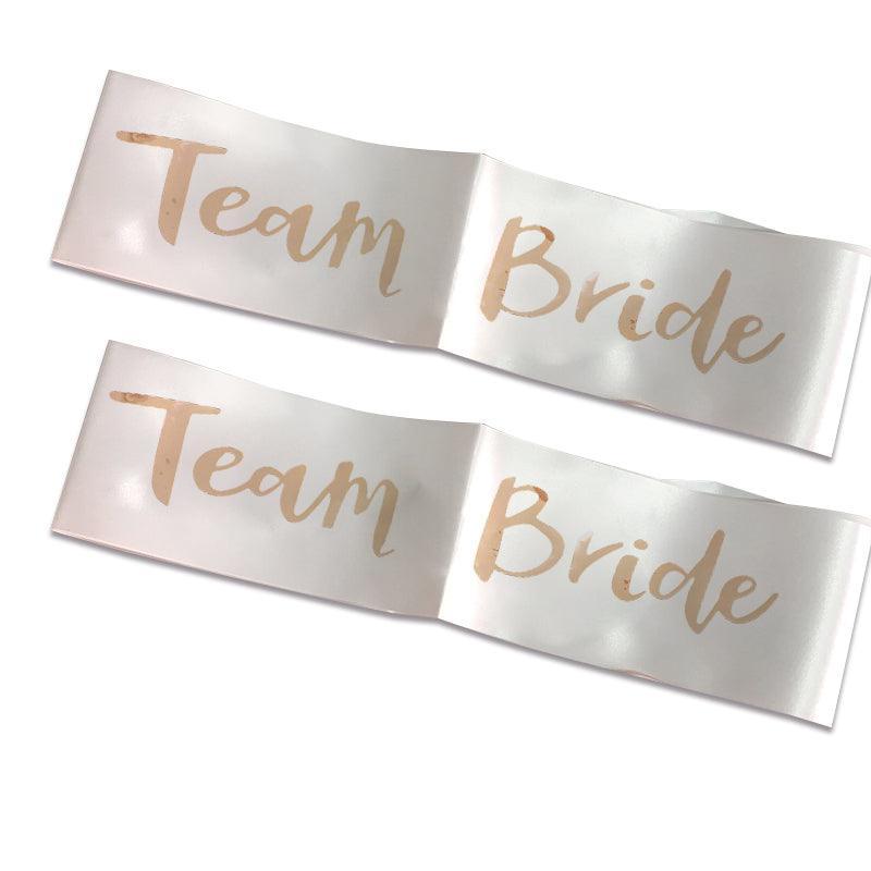 Bridal Party Sash Rose Gold Bride Bridesmaid Maid Honour Mother Hens Night Wear - Maid Of Honour 4