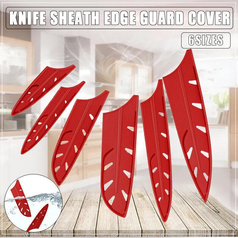 Plastic Knife Sheath Edge Guard Cover Scabbard Slicing Blade Red Protector Chef - Scabbard-3.5in