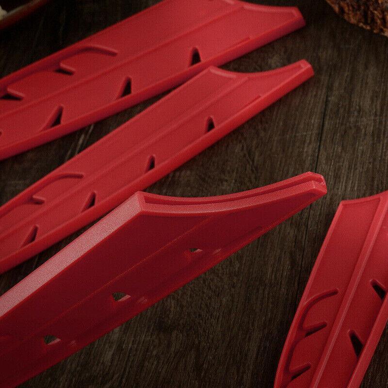 Plastic Knife Sheath Edge Guard Cover Scabbard Slicing Blade Red Protector Chef - Scabbard-7in 5