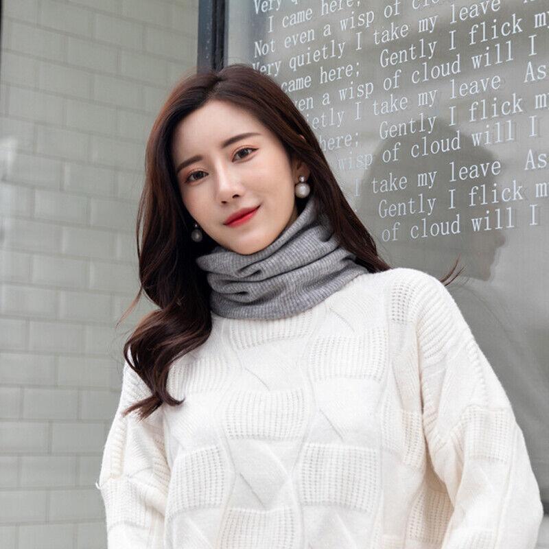 Fleece Neck Warmer Thermal Tube Scarf Winter Snood Hat for Men Women Outdoor - Green 5