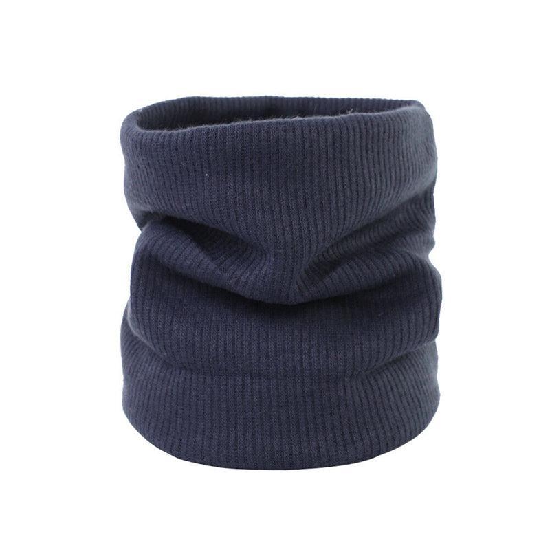 Fleece Neck Warmer Thermal Tube Scarf Winter Snood Hat for Men Women Outdoor - Navy 6