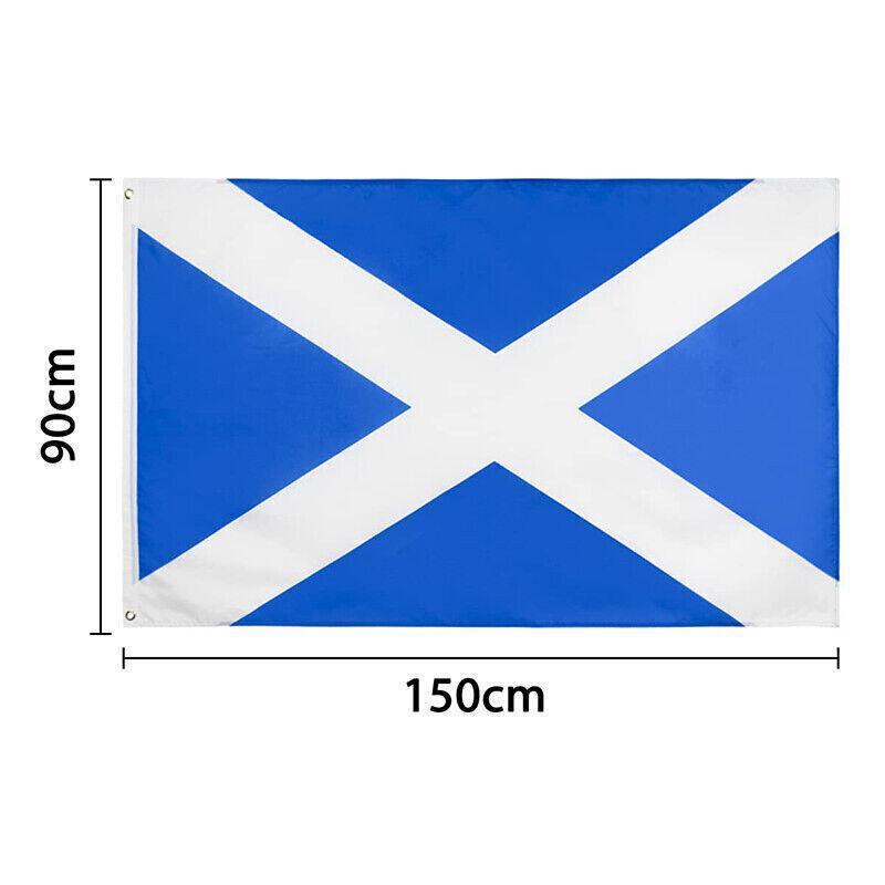 Large Scotland Scottish Flag Saltire Heavy Duty Outdoor 90 X 150 CM - 3ft x 5ft 3