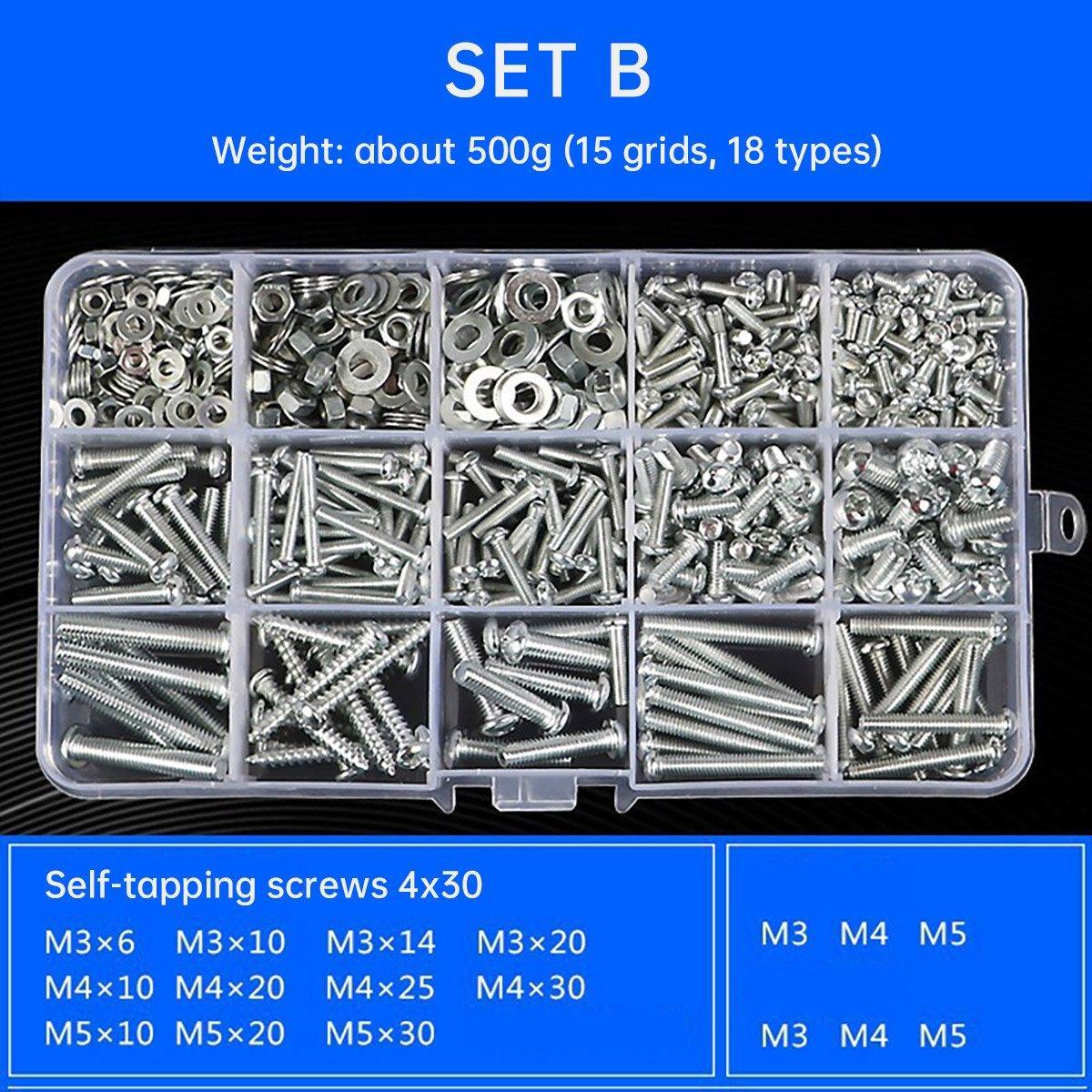 Household Self-tapping Screw Nut Gasket Box Set Multi-purpose Screw Assortment - G 4