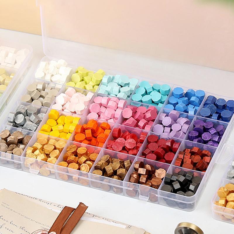 600 X Colour Sealing Wax Mix Metallic Stick Beads Stamp Seal Candle Envelope VIC - Macaron Color 4