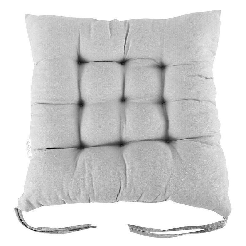 Soft Chair Cushion Pad for Indoor Outdoor Seating Square Seat Cover 35x35cm - Blue