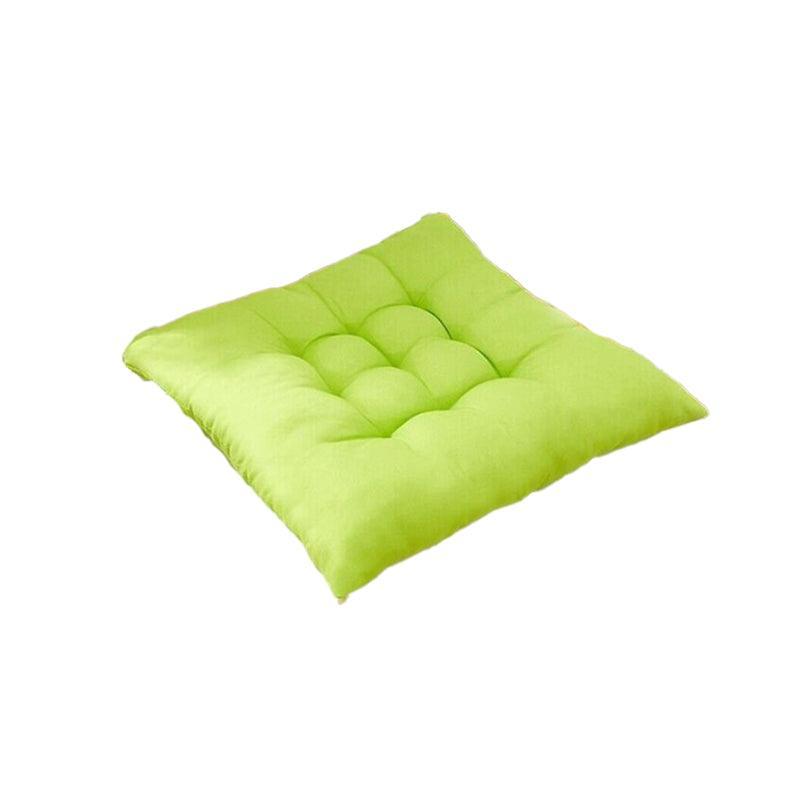 Soft Chair Cushion Pad for Indoor Outdoor Seating Square Seat Cover 35x35cm - Green 10