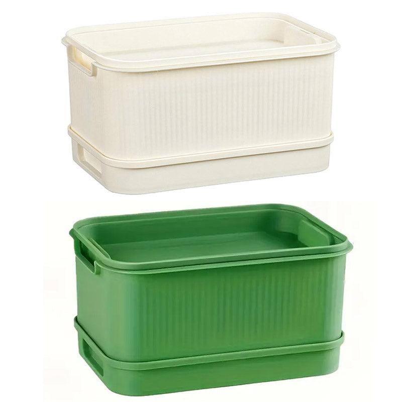 Seedling Tray Sprout Tray Soilless Hydroponic Planting Pot for Indoor Gardening - Green