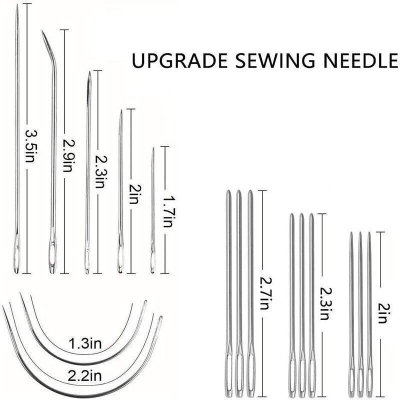 29 Pack Upholstery Repair Kit Leather Craft Tool Kit Leather Hand Sewing Needle 4