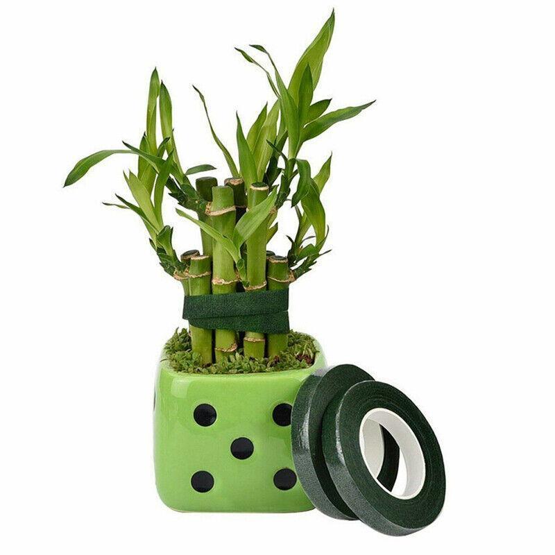 2PCS Green Floral Tape for DIY Craft Flower Wrapping and Bouquet Stems 240cm 4