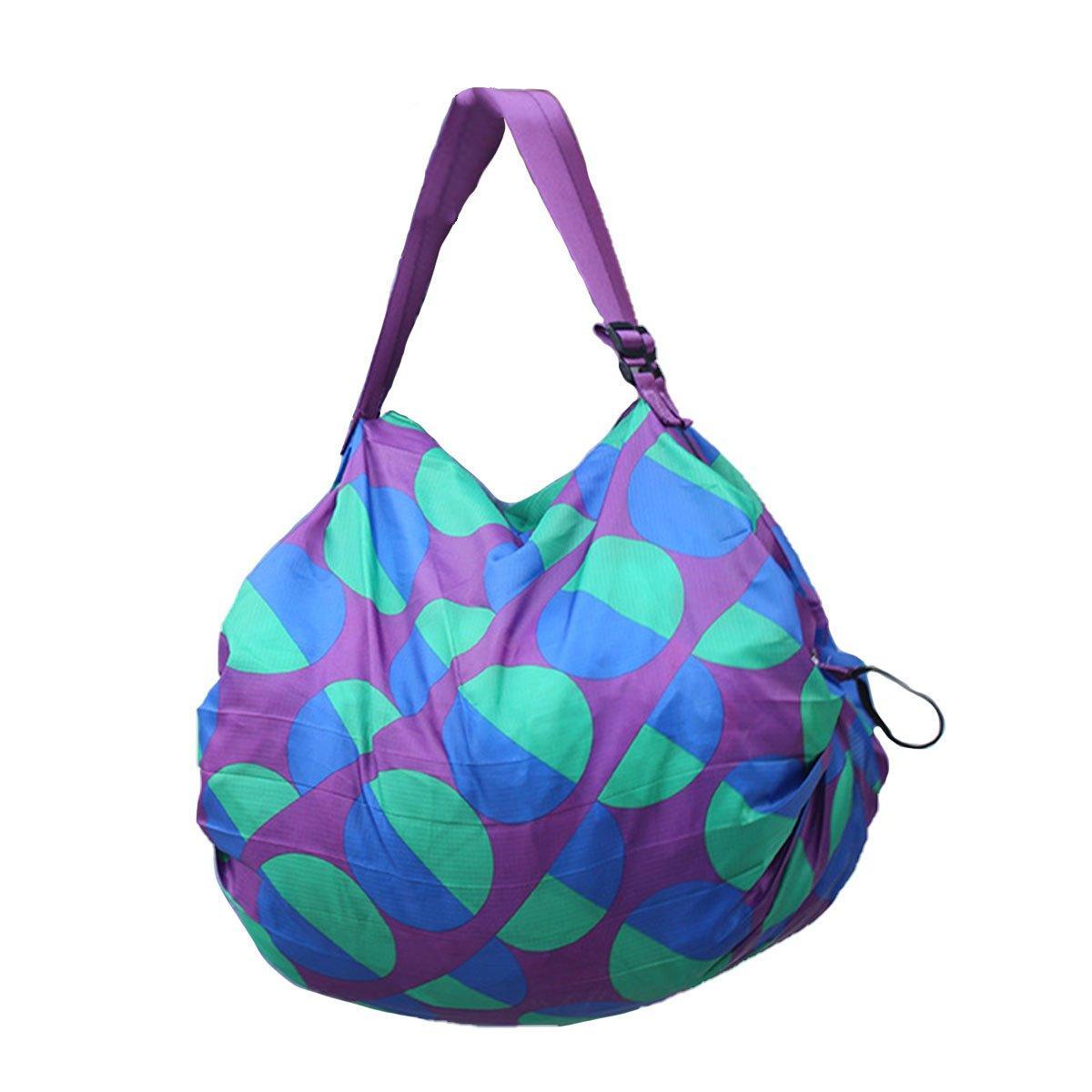 Large Foldable Eco-Friendly Shopping Bag Reusable Thickened Portable Travel Tote - 4 7