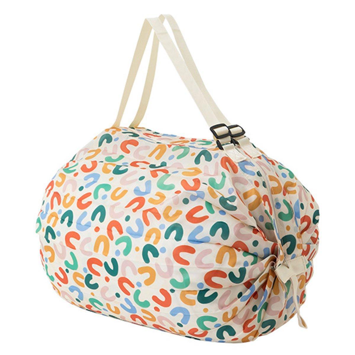 Large Foldable Eco-Friendly Shopping Bag Reusable Thickened Portable Travel Tote - 4 11