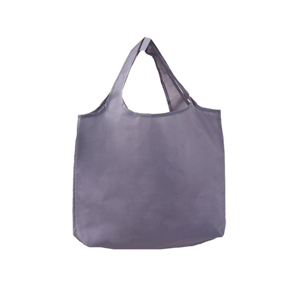 Large Multi Colour Waterproof Shopping Bag Foldable Portable Reusable Bag - Grey 10