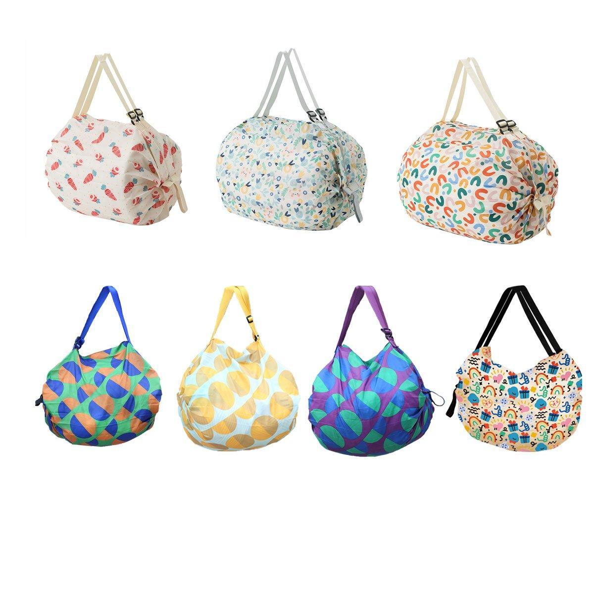 Large Foldable Eco-Friendly Shopping Bag Reusable Thickened Portable Travel Tote - 5