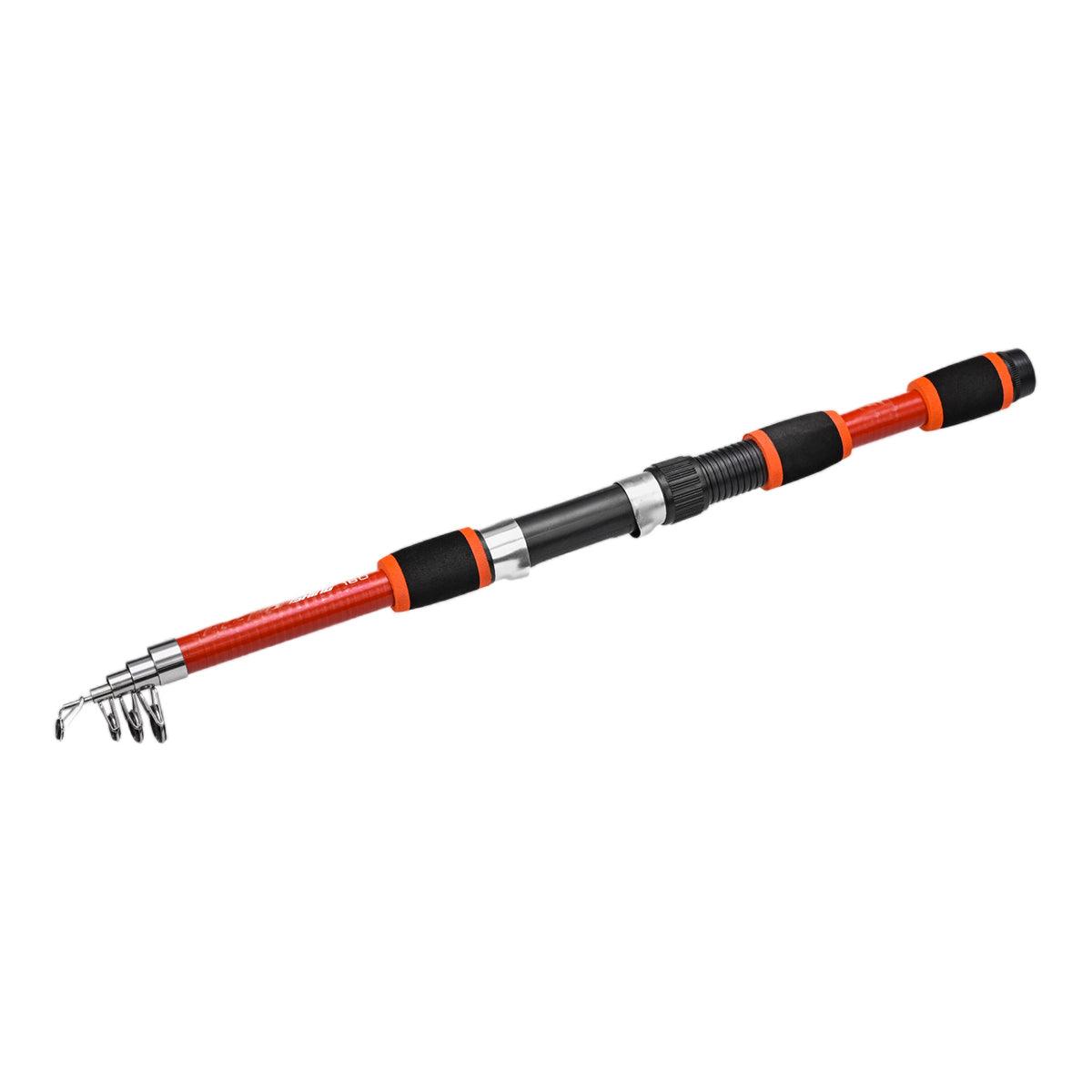 Telescopic Fishing Rod Lightweight Portable Sea Casting Rod Durable Glass Steel - Red 9