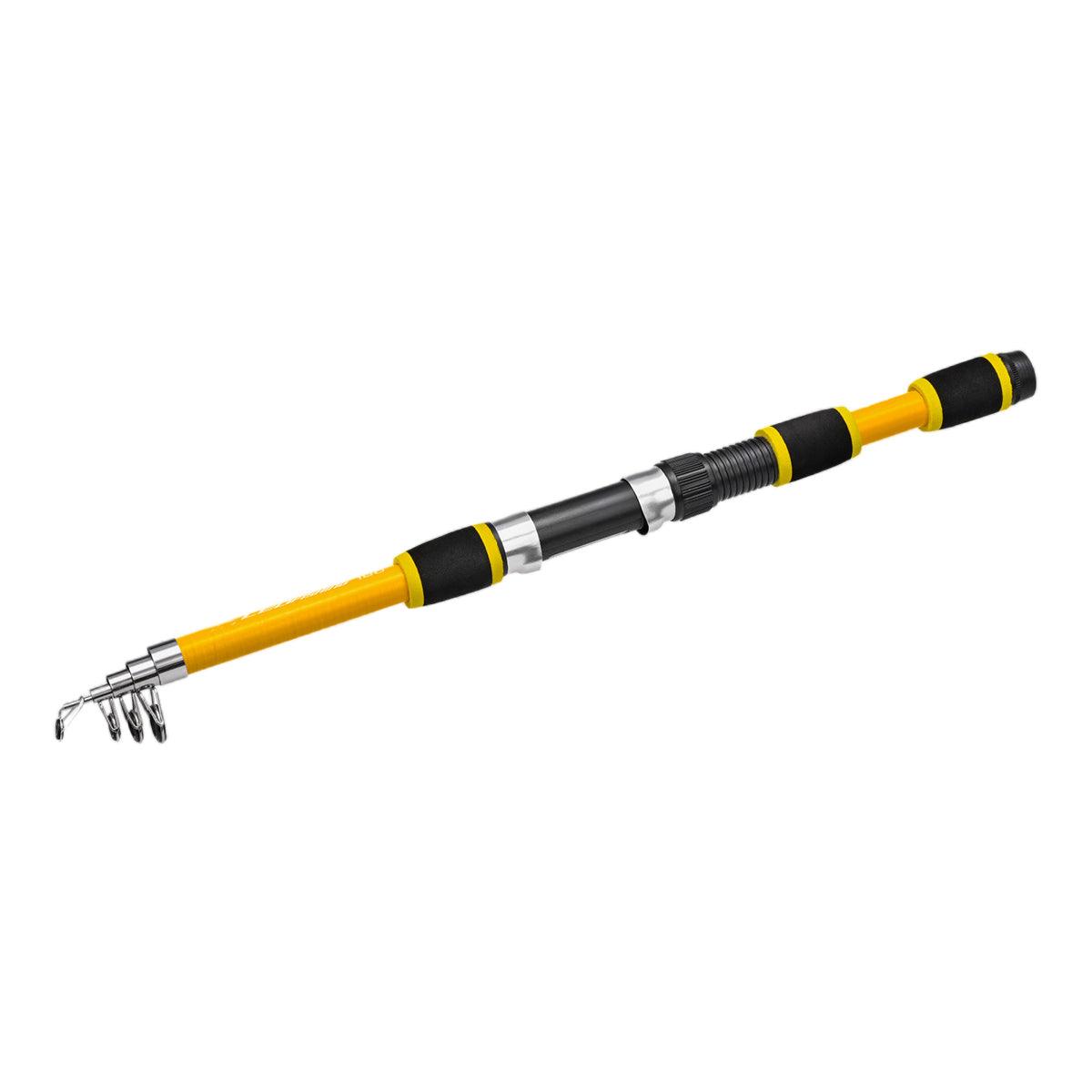 Telescopic Fishing Rod Lightweight Portable Sea Casting Rod Durable Glass Steel - Yellow 10