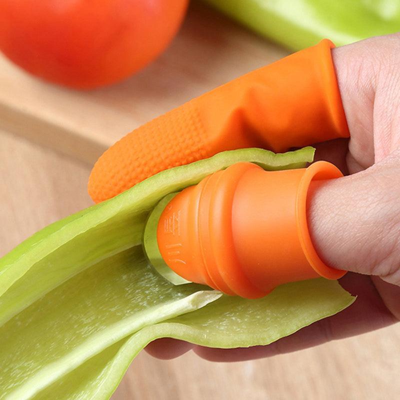 Garden Silicone Thumb Knife Finger Cutter Vegetable Harvesting Tool Picking Aid - L 3