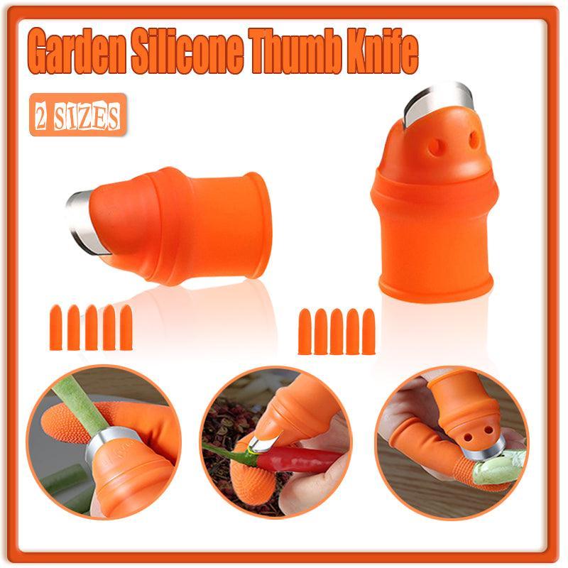 Garden Silicone Thumb Knife Finger Cutter Vegetable Harvesting Tool Picking Aid - S