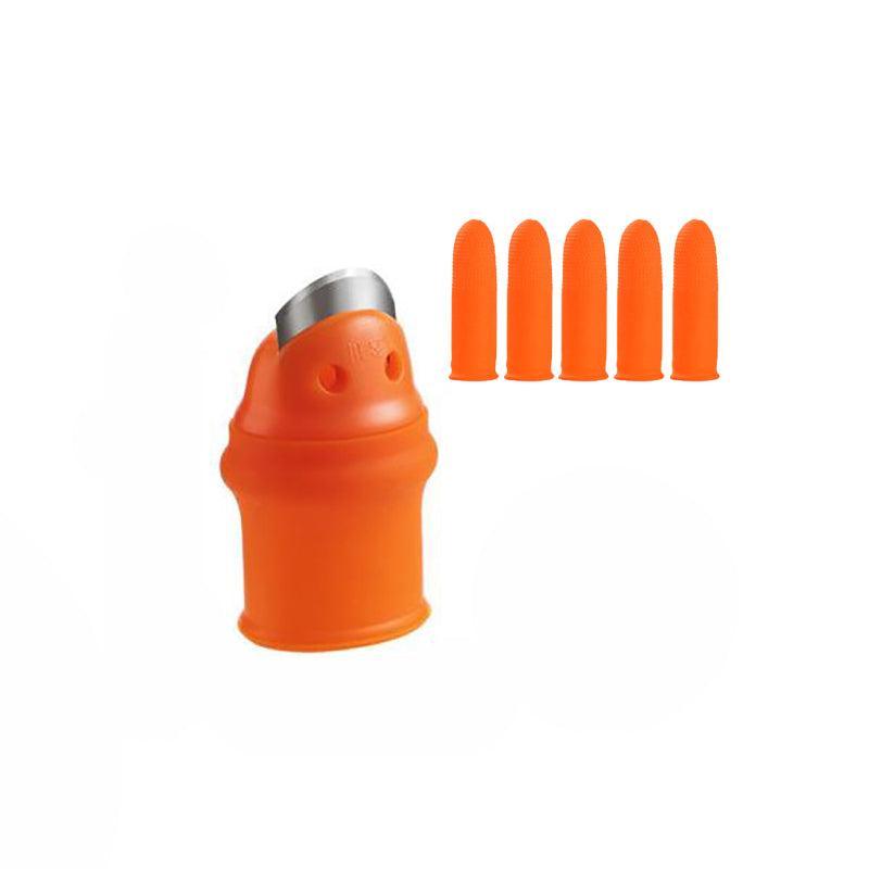 Garden Silicone Thumb Knife Finger Cutter Vegetable Harvesting Tool Picking Aid - S 7