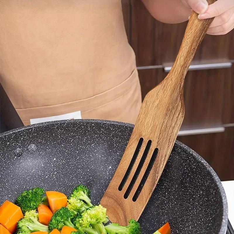 5pcs Wooden Spatula Set Kitchen Cooking Utensils Wooden Spatula for Cooking 5