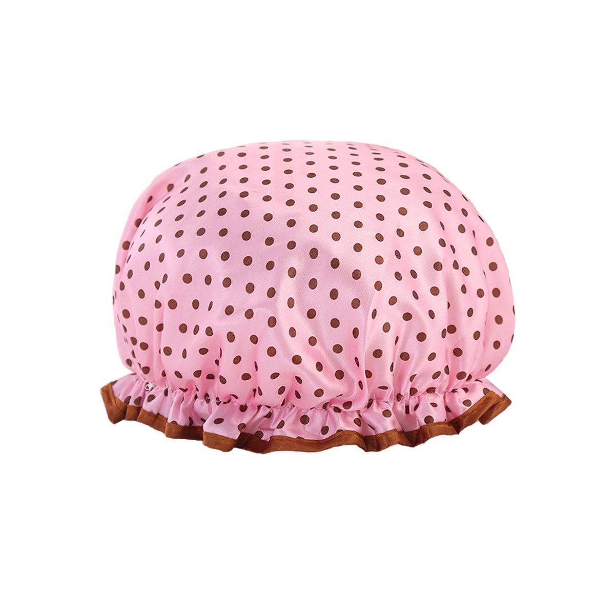 Woman Shower Cap Reusable Long Hair Large Turban Bathroom Waterproof Hair Cap - Coconut Tree 10