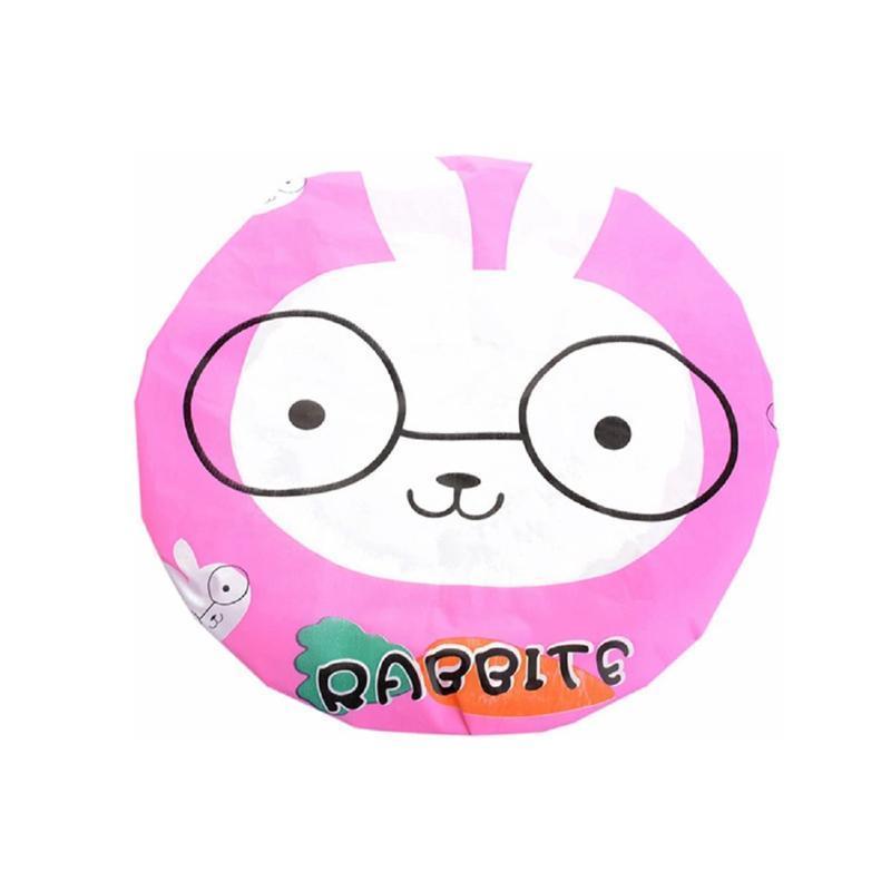 Reusable Women Girls Hair Wrap Waterproof Shower Bath Shower Cap Hat - Frog 6