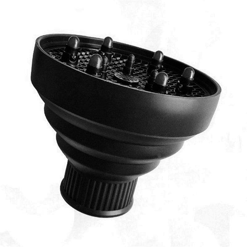 Foldable Hair Dryer Diffuser Universal Silicone Nozzle for Curly Hair Styling - Blue 4