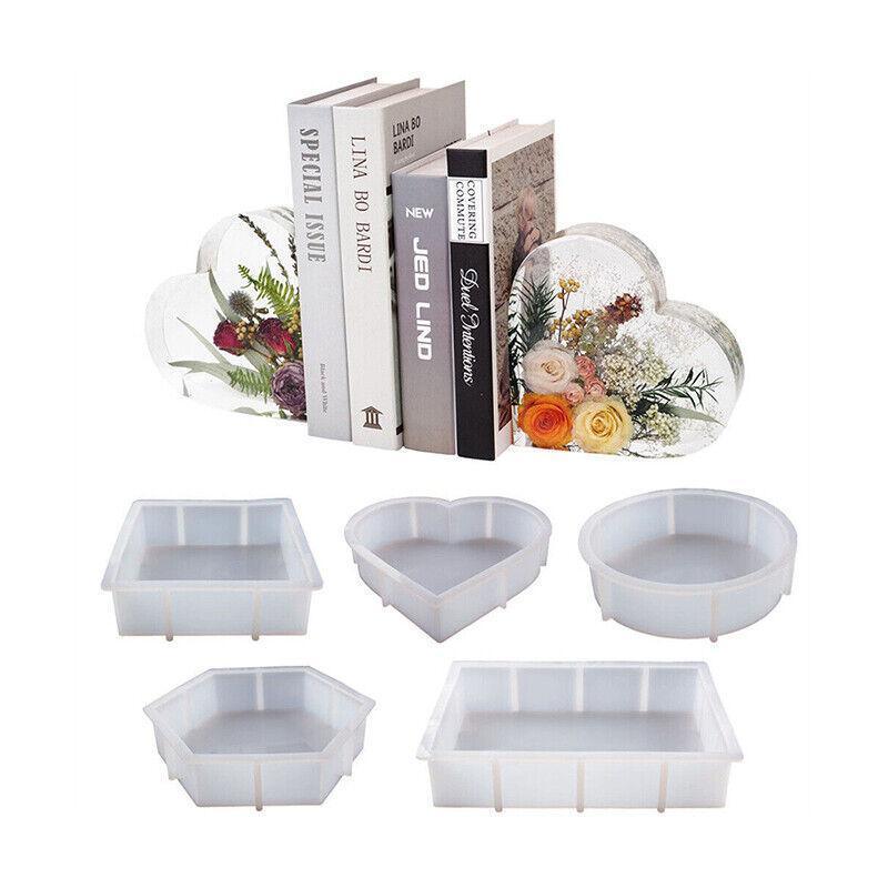 New Large Crystal Epoxy Resin Mold Geometry Cube Specimen Love Heart Round Mould - Round 5