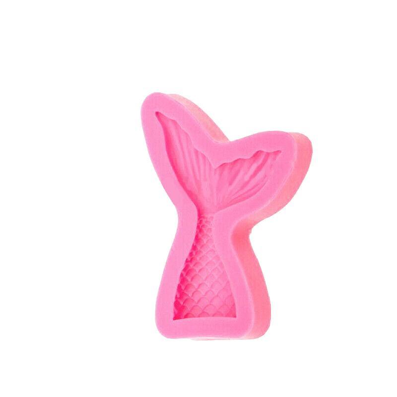 Mermaid Tail Sea Shell Silicone Cake Fondant Sugarcraft Mould Chocolate Mold - Mermaid Tail Small 8