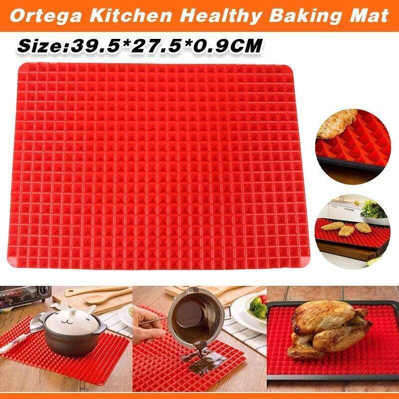 Tray Oven Pan Baking Mat Mould Sheet Liner Non-Stick Silicone Cook Pyramid