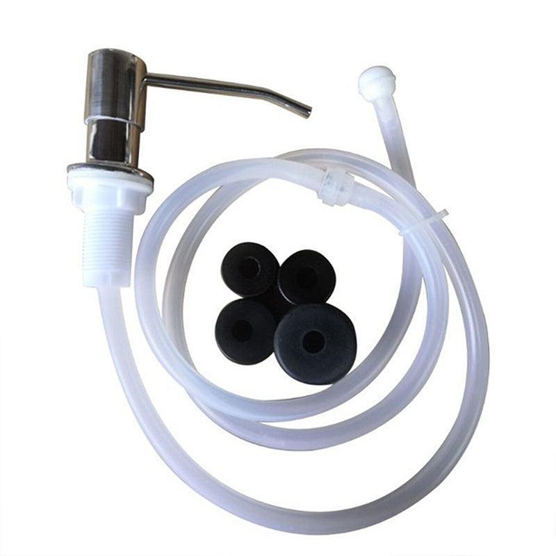 Stainless Steel Sink Soap Dispenser Extension Tube Kit Kitchen Sink Pumps Hand