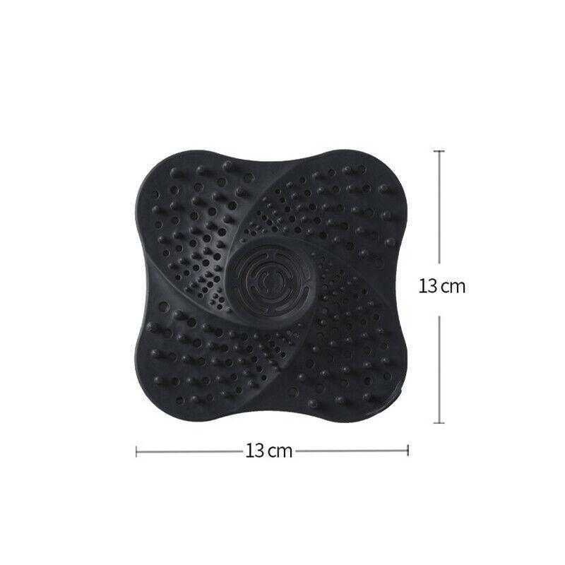 Sink Trap Filter Hair Catcher Shower Bath Cover Basin Stopper Drain Strainer - Black 4