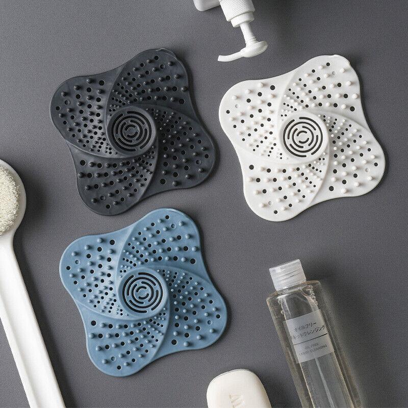 Sink Trap Filter Hair Catcher Shower Bath Cover Basin Stopper Drain Strainer - Blue 5