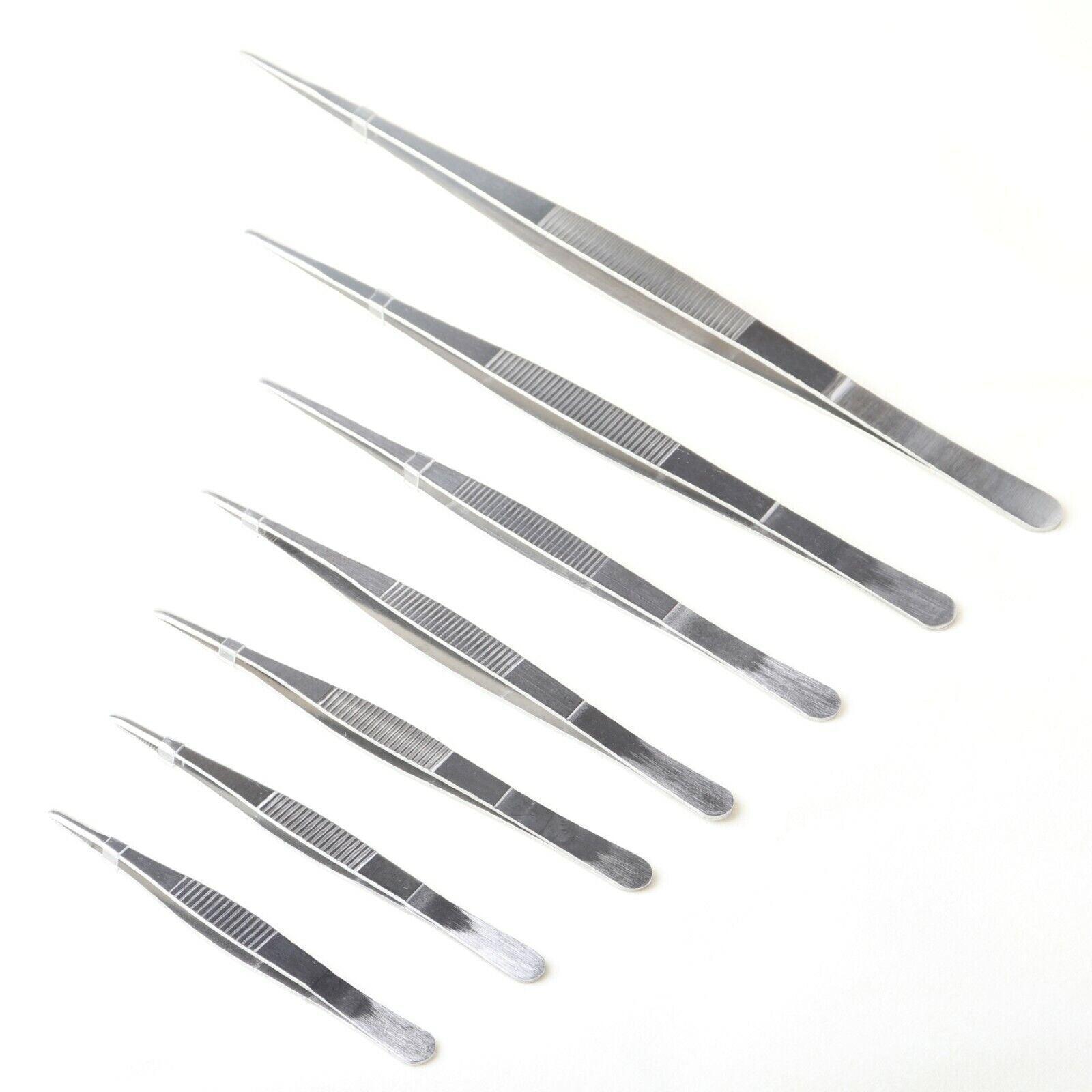 Kitchen Tweezers Silver Garden Tweezer For Professional Use Craft Home Long Au - CR 25cm