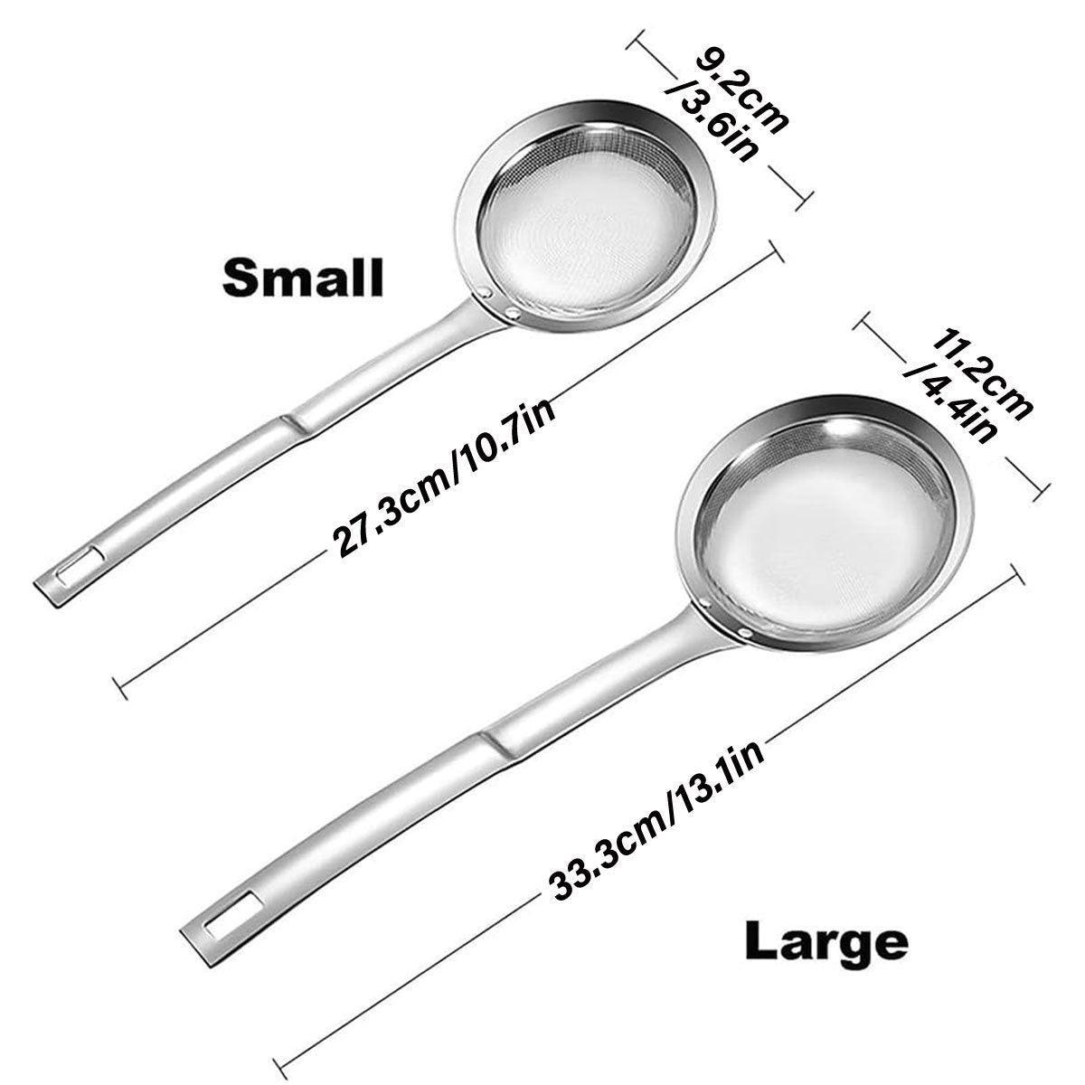 Oil Separator Spoon Mesh Fine Hole Filter Degreasing Residue Cooking Tool - Samll 3
