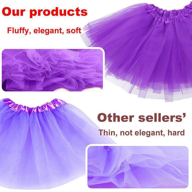Girls Tutu Skirt Princess Dressup Party Costume Ballet Dancewear - Fruit Green 4