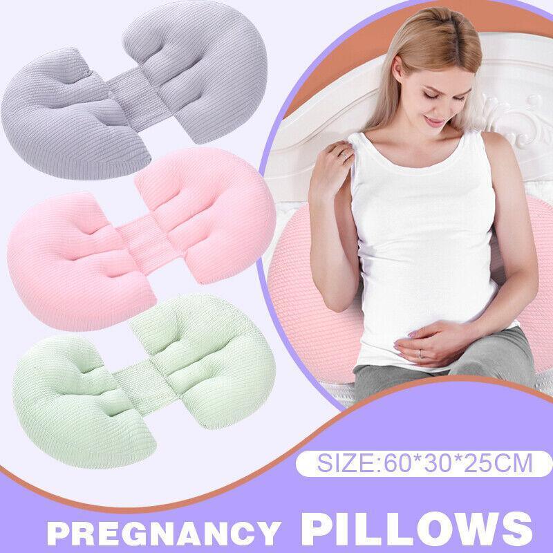 Adjustable Maternity Nursing Pillow Support Cushion for Pregnancy Sleep - Green