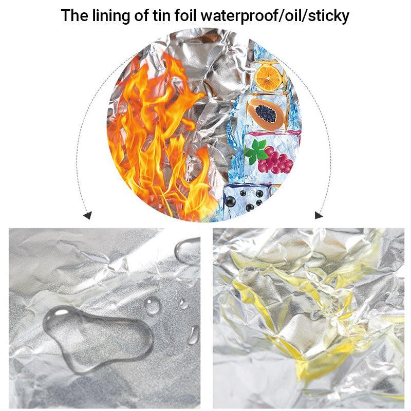 Aluminum Foil Lined Chips Bbq Chicken Paper Bags Disposable Greaseproof Takeaway - 12*4*21.5-500PCS 4