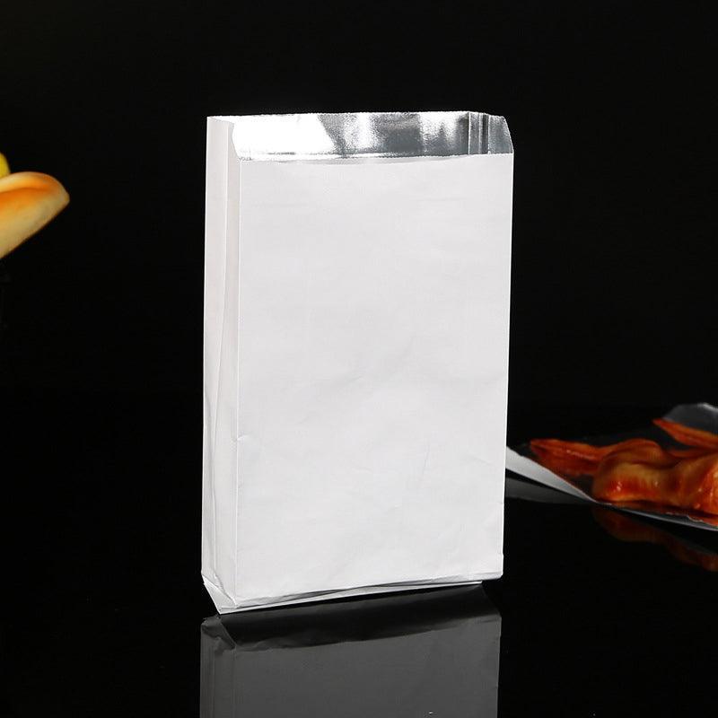 Aluminum Foil Lined Chips Bbq Chicken Paper Bags Disposable Greaseproof Takeaway - 16*4*31-500PCS 3
