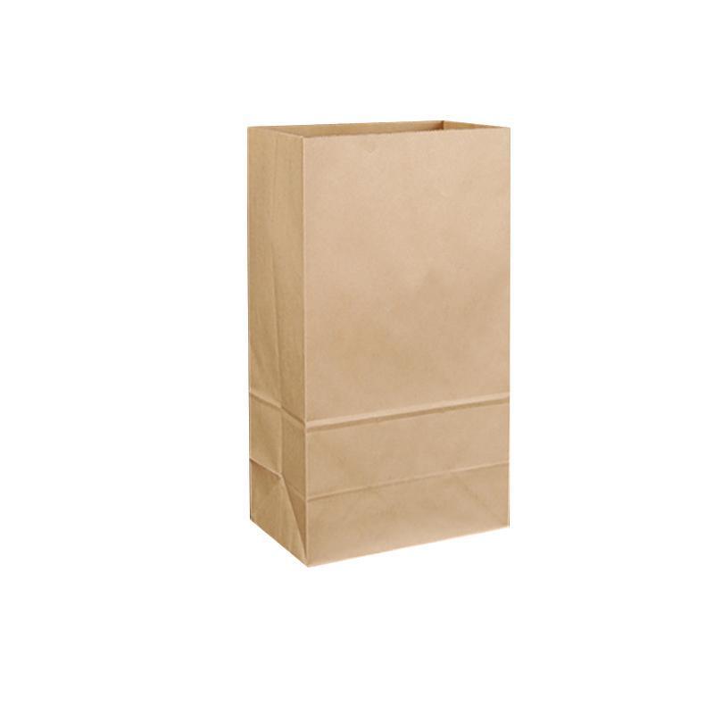 500PCS Kraft Food Paper Bags Brown Flat Bottom Lunch Bags Party Favour Bag - 500PCS-15*9*27CM 7