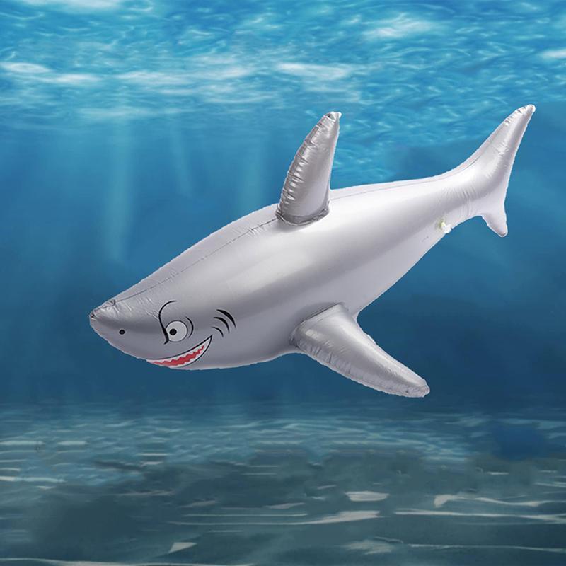 Inflatable Shark Pool Rider Float Toy for Swimming and Water Fun 5