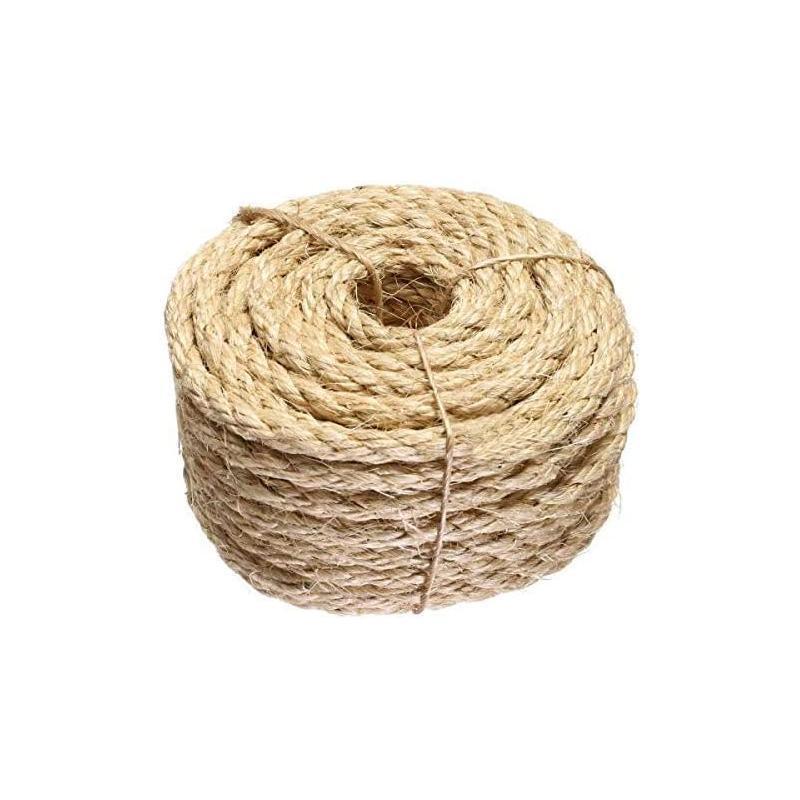 Versatile Natural Sisal Rope 6mm Thick Twine 10M-50M for Crafts - 6MM*20M 10