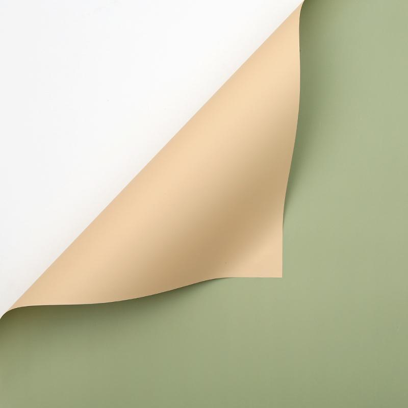 20PCS Plastic Waterproof Flower Gift Wrapping Paper Florist Bouquet Packaging - Champagne + Matcha 8